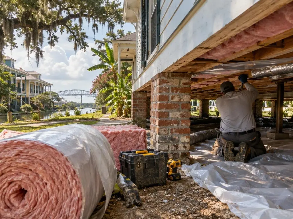 Raised Floor & Crawl Space Insulation in New Orleans, LA