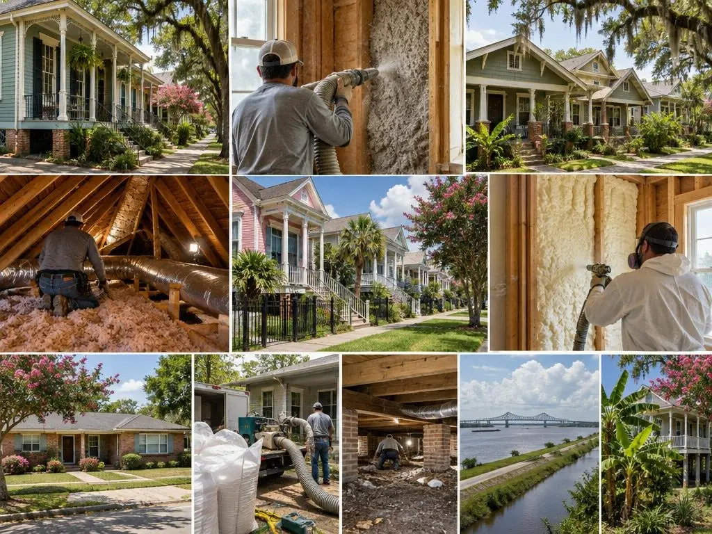 Wall Insulation for Older Homes in New Orleans, LA